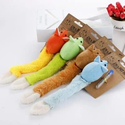 Brightly colored plush animal keychains with long furry tails, perfect for gifts or accessories, available at Monalisa Store for fashionable and playful style.