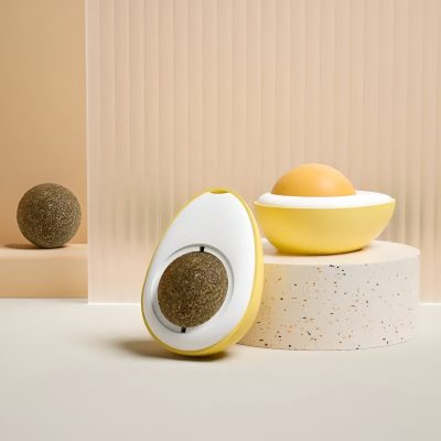 Healthy avocado skincare product display on minimalist background, highlighting natural beauty and skincare essentials, ideal for optical and wellness store marketing.
