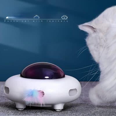 Futuristic pet hair removal robot with sleek design and advanced features at Monalisa Store.