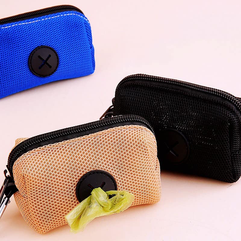 Blue and black portable mask cases for travel, innovative protective storage for face masks, Monalisa Store opt optometry accessories.