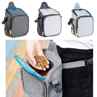 Durable pet food travel bag with insulated compartment, perfect for pet owners on the go. Features multiple pockets, adjustable straps, and easy-access design. Ideal for carrying pet essentials and food supplies.