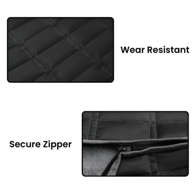 Water Resistant Medical Bag with Secure Zipper and Wear-Resistant Material for Optometry and Eye Care Professionals.