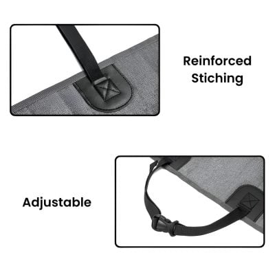 Durable reinforced stitching on medical carrying bags, with adjustable straps for a comfortable fit, ideal for healthcare professionals and medical supplies transportation.
