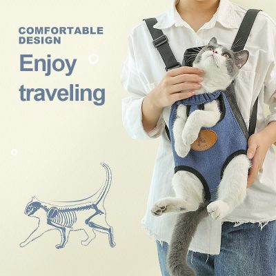 Comfortable pet carrier backpack for travel and outdoor adventures.