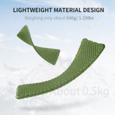 Lightweight eco-friendly therapy mattress, about 0.5kg, designed for medical and wellness use, featuring durable, breathable material for comfortable patient positioning.