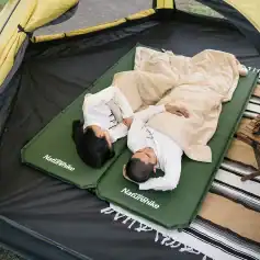 Comfortable camping sleeping pad with a dual-layer design for outdoor adventures—ideal for sleep, relaxation, and camping comfort. Perfect for nature lovers and overnight trips.