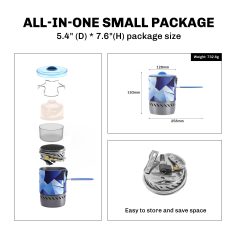 Lightweight portable camping stove with compact design, ideal for outdoor cooking and backpacking. Easy to assemble and store, perfect for camping, hiking, and outdoor adventures.