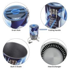 Portable mini ice maker with drain hole, folding handle, built-in scale, and heat exchanger, ideal for on-the-go refrigeration and beverage cooling. Perfect for travel, camping, and outdoor use.