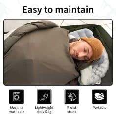 Machine washable lightweight only 128g resist stains portable.