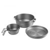 Firemaple camping cookware set with pots and pans for outdoor cooking highly durable and lightweight lightweight camping cooking gear for adventure trips.