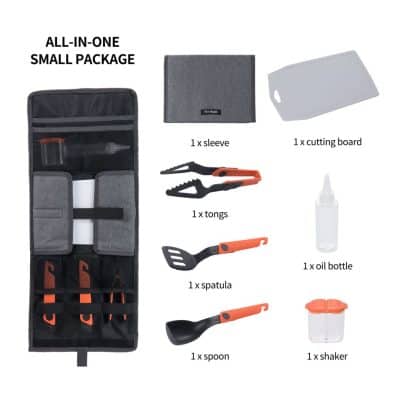 Small optometry toolkit with lens cleaning tools, spatula, tweezer, and storage case for eye care professionals and glasses repair.