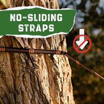 High-quality no-slip climbing ropes secured around a tree trunk for outdoor adventure and safety. Perfect for rock climbing, tree climbing, and outdoor sports enthusiasts.