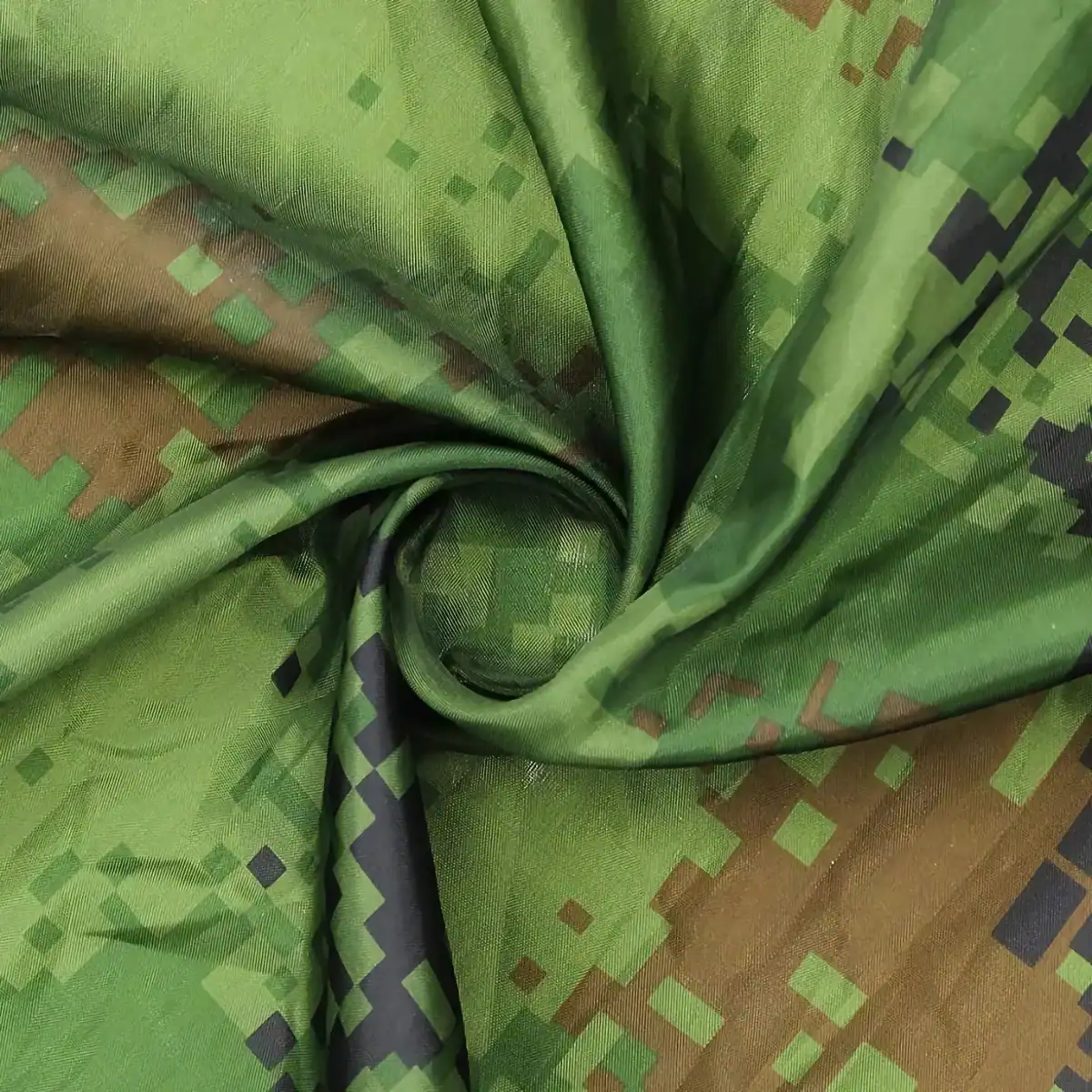 Green digital camouflage printed fabric, versatile textile textile for medical, fashion, and accessories, high-quality, durable, and fashionable material for versatile use.