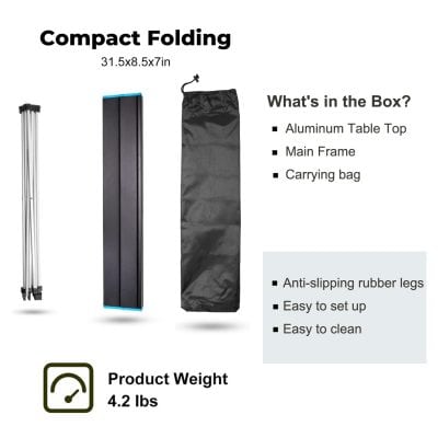 Foldable portable optical frames, adjustable anti-slip rubber legs, lightweight 4.2 lbs, easy to clean, ideal for eye exams and eyewear displays at Monalisa Medical Store.