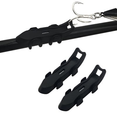 Replacement ski brake mounts for Alpine skis, black plastic ski brake holders, essential ski equipment accessories, durable ski safety attachments, compatible with various ski brands.