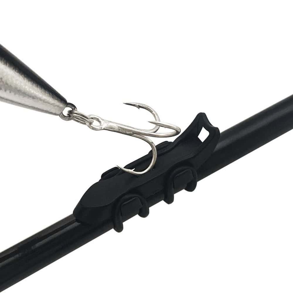 High-quality fishing lure with metal hook and black clip for secure attachment, ideal for bass fishing and freshwater angling at Monalisa Store. Durable and reliable fishing accessories for enthusiasts.