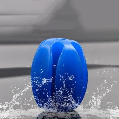 Blue eye wash cup with water splashes for eye care and rinse product for optometry clinics at Monalisa Store.