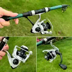 1500x1000 fishing rod with reel for freshwater fishing, fish catching gear, Monalisa Store outdoor sporting equipment.