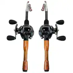 High-quality fishing reels with ergonomic handles, perfect for freshwater and saltwater fishing, offering smooth operation and durability for anglers.