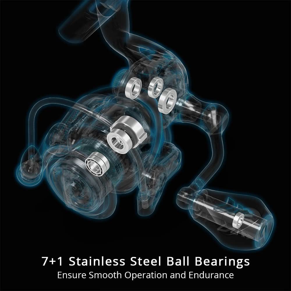 High-quality stainless steel ball bearings for medical devices and machinery, ensuring smooth operation and durability with 7+1 ball design at Monalisa Store.
