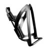 Removable black and silver water bottle holder for bike, lightweight and durable cycling accessory.