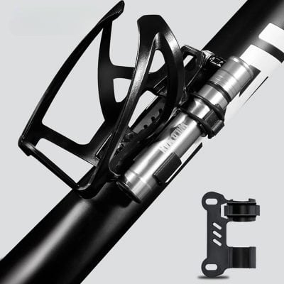Aviation mount for cameras on a monopod with a beverage holder and accessory attachment point.