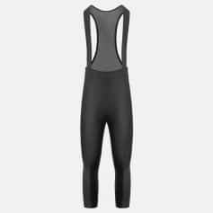 Performance black tapered athletic overalls with breathable mesh back for sports and fitness activities.