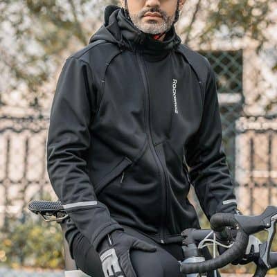 High-performance motorcycle riding jacket, men's black waterproof outdoor gear, durable sportswear for cycling, Monalisa Store outdoor motorcycle jacket, men's protective riding gear for street biking.