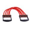 Red jump rope with black handles, ideal for fitness and cardio workouts, available at Monalisa Store for effective exercise routines.