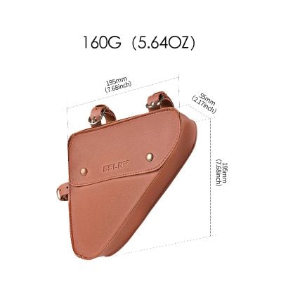 Elegant brown leather golf bag cover showcasing durable design, dimensions, and premium craftsmanship for perfect golf accessory storage.