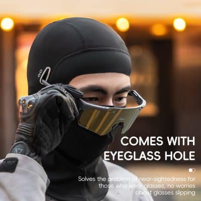 Eyeglass hole sunglasses with secure fit, suitable for sports and outdoor activities, provides comfort and stability for eyewear wearers.