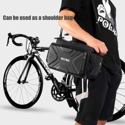 High-quality bicycle handlebar bag, versatile cycling accessory for storage and convenience, suitable for outdoor activities and bike touring | Monalisa Store.