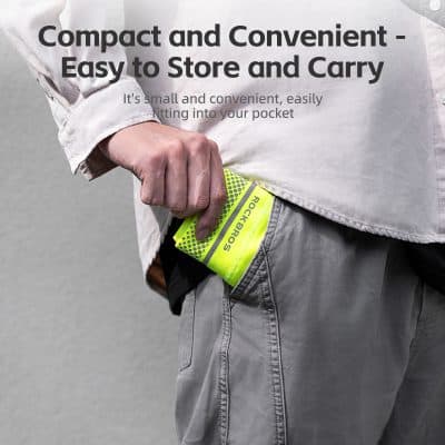 Bright yellow Monalisa Store shoe insert with gel cushioning for comfort and arch support, compact and portable for easy carry in your pocket. Perfect for on-the-go foot relief.