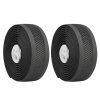 Black bicycle handlebar tape for comfortable grip, cycling accessories, and road bike upgrade options.