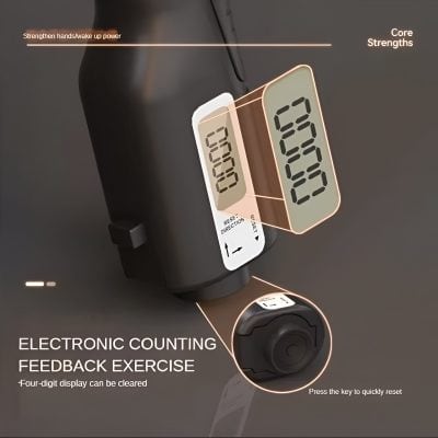 4. Digital display of electronic counting feedback exercise device at Monalisa Store, showcasing clear four-digit readout for fitness and health tracking.