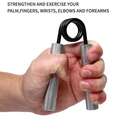 Durable hand grip strengthener for palm, finger, wrist, elbow, and forearm exercise, improve muscle strength and endurance, perfect for physiotherapy and fitness training.