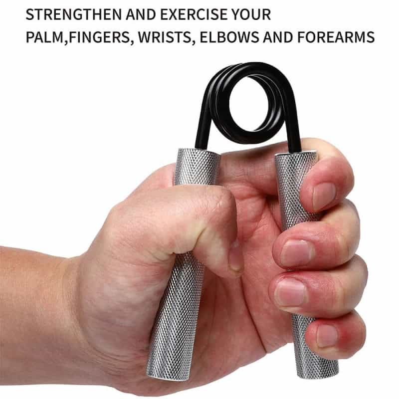 Durable hand grip strengthener for palm, finger, wrist, elbow, and forearm exercise, improve muscle strength and endurance, perfect for physiotherapy and fitness training.