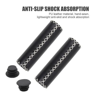 Replaceable PU leather anti-slip shoe heel pads with shock absorption, lightweight hand-sewn design for enhanced comfort and stability. Compatible with various shoe styles.