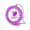 Flexible purple massage and fitness ring with embedded massage granules for muscle relief and enhanced wellness.