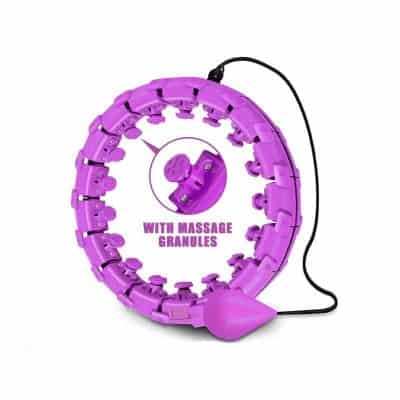 Flexible purple massage and fitness ring with embedded massage granules for muscle relief and enhanced wellness.