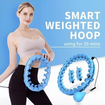 Exercise infrared weight loss smart weighted hoop for effective 30-minute workout at Monalisa Store.
