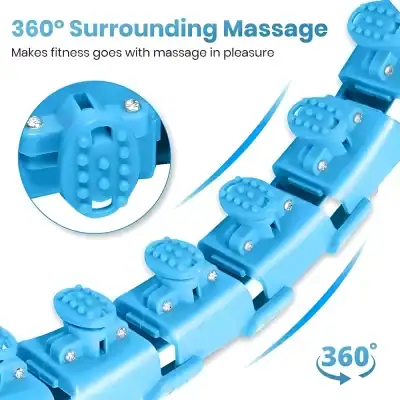 Flexible blue silicone finger massage rings promoting blood circulation and relaxation for ultimate wellness.