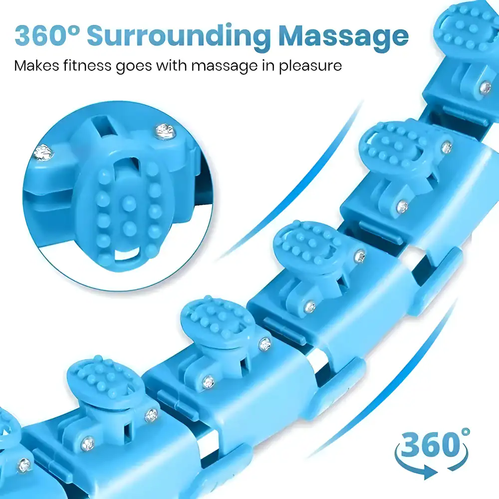 Flexible blue silicone finger massage rings promoting blood circulation and relaxation for ultimate wellness.