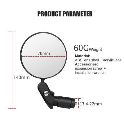 High-quality optical magnifying mirror for precise eye examination, featuring ABS lens shell with acrylic lens, adjustable mounting, and lightweight design for optometry and optical shop use.