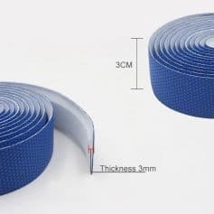 Blue anti-slip grip tape with 3mm thickness and 3cm width, ideal for safety and flooring applications at Monalisa Store.