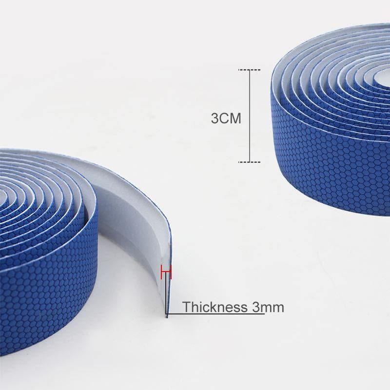 Blue anti-slip grip tape with 3mm thickness and 3cm width, ideal for safety and flooring applications at Monalisa Store.