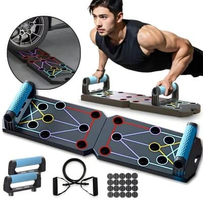 Compact portable LED glow-in-the-dark tabletop hockey game for kids and adults, featuring colorful light-up pathways, push handles, and easy setup for fun game nights and family entertainment.