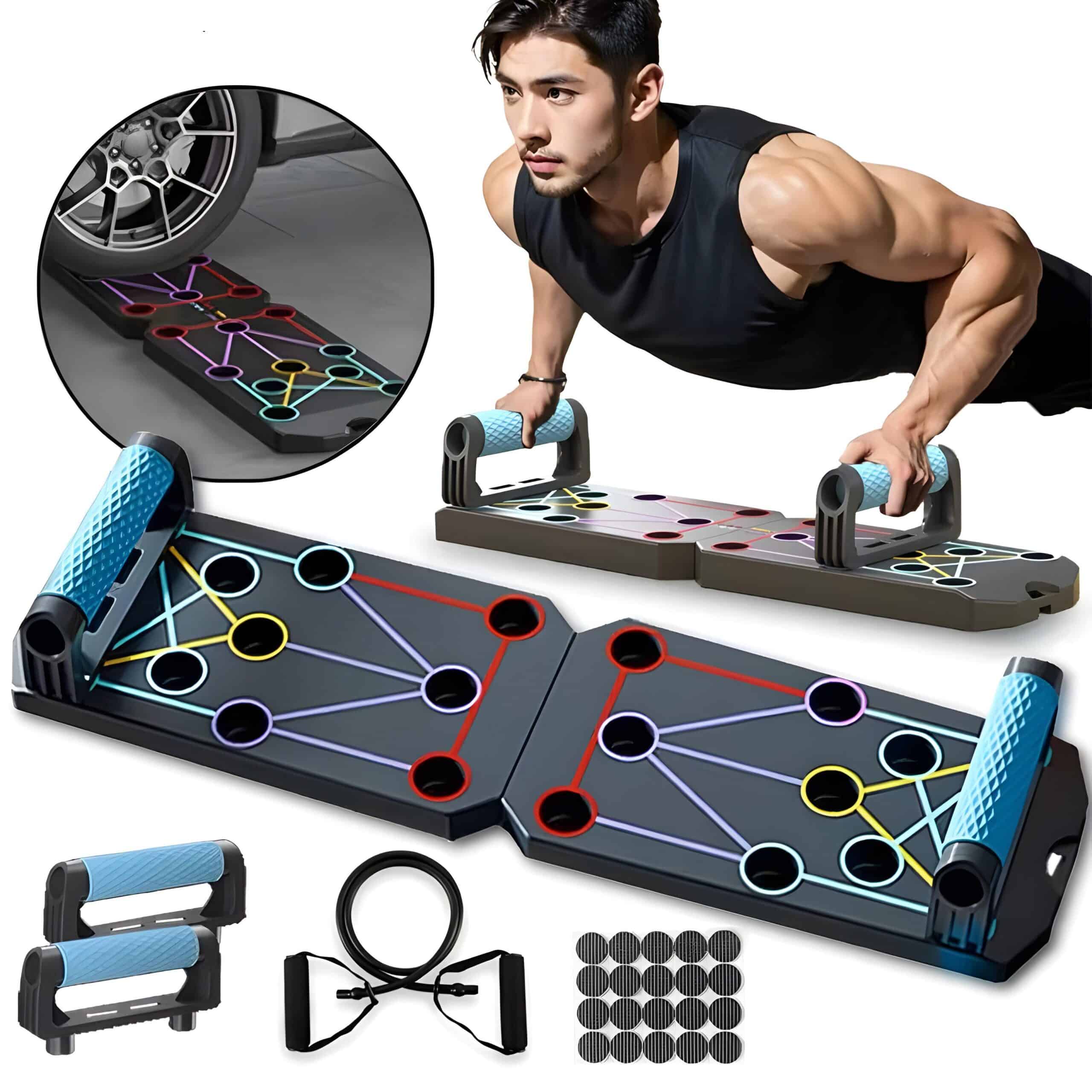 Compact portable LED glow-in-the-dark tabletop hockey game for kids and adults, featuring colorful light-up pathways, push handles, and easy setup for fun game nights and family entertainment.