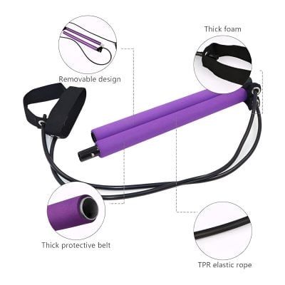 Removable design massage roller with thick foam and elastic rope for effective muscle relaxation, perfect for fitness recovery and physical therapy at Monalisa Medical Store in the USA.