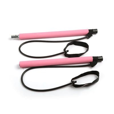 Pink resistance jump ropes for fitness and workouts, ideal for cardio exercises, endurance training, and weight loss. Durable handles and adjustable length for effective home or gym use.